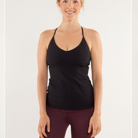 Lululemon Aphrodite Tank, Black, Sz 6 - Picture 9 of 10